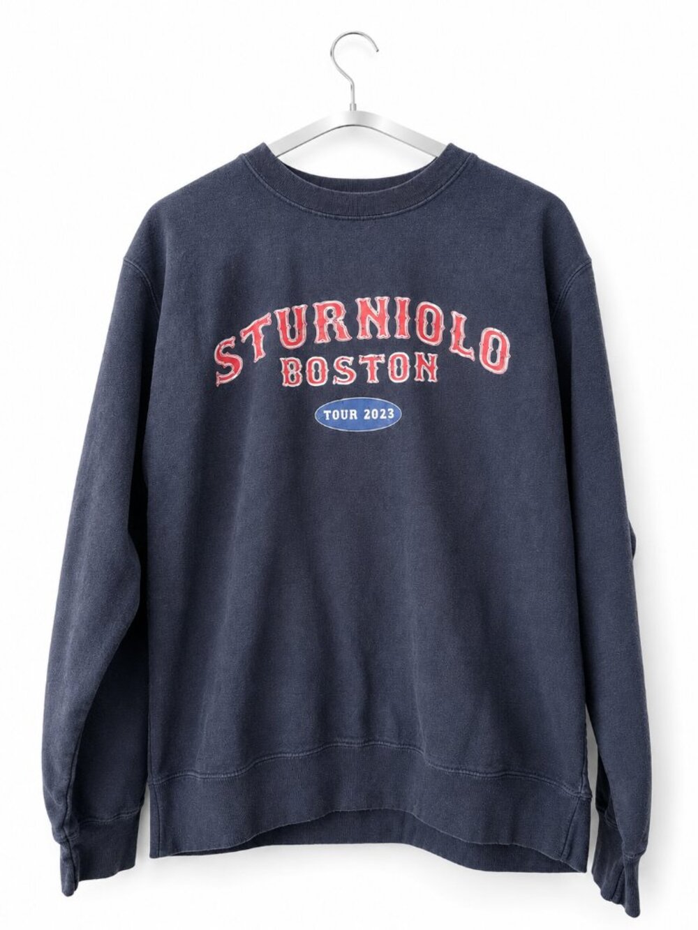 Sturniolo Triplets Boston Tour 2023 Navy Crewneck Sweatshirt